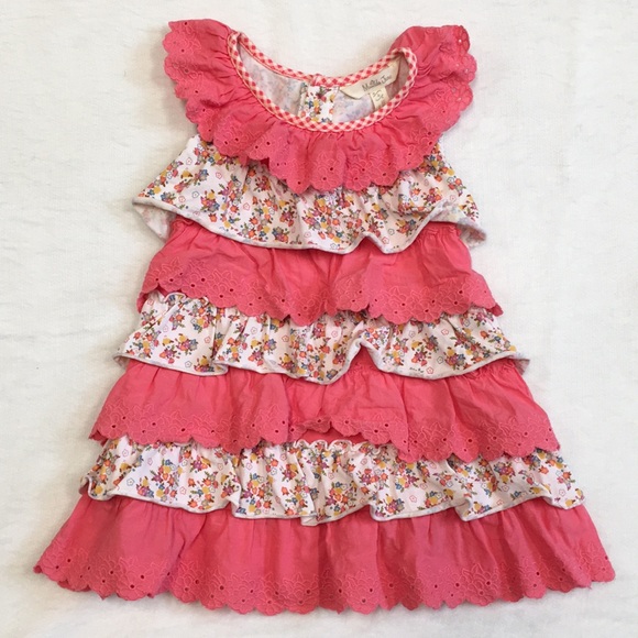 Matilda Jane Other - Matilda Jane girls pink tiered tank top, size 4